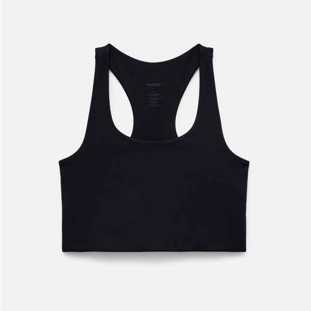 NWT Girlfriend Collective Black Paloma Racerback Sports Bra Woman’s XS